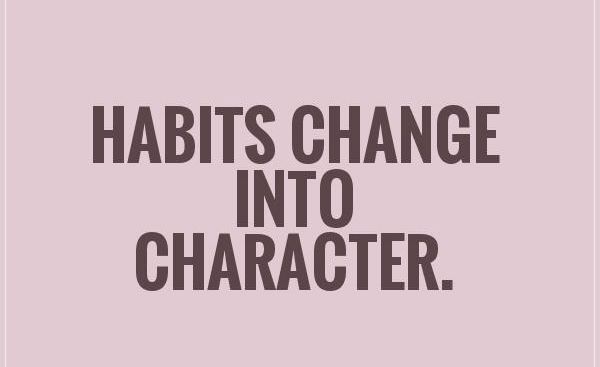 define habits of character