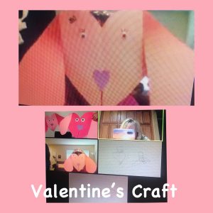 Zoom Valentine's Craft Collage