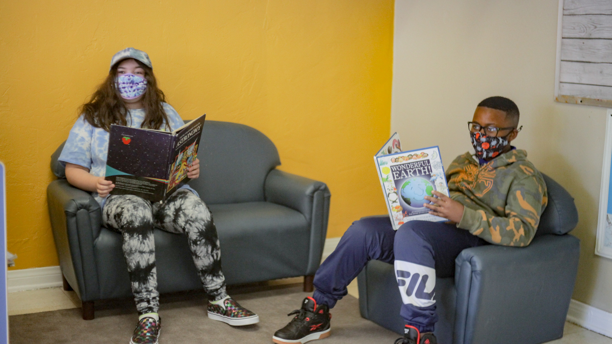 iLEAD Antelope Valley learners reading