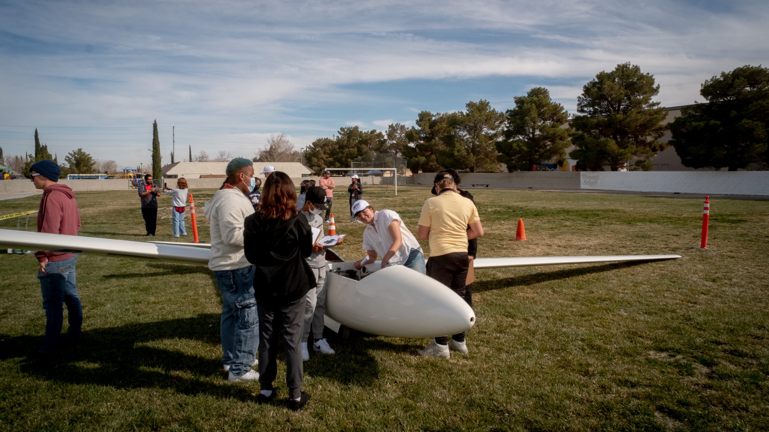 iLEAD AV glider on campus