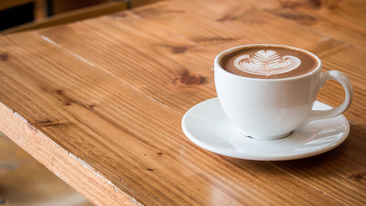 Coffee mug on a table