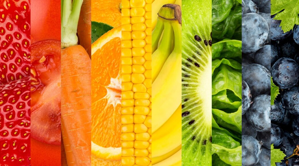 rainbow fruits and vegetables