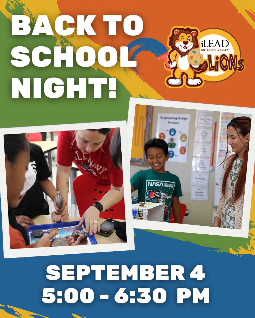 Back to School Night iLEAD AV Studio Flyer